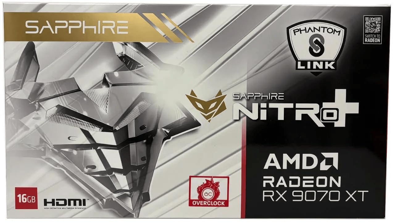 Amazon | SAPPHIRE NITRO+ Radeon RX 9070 XT GAMING OC 16GB