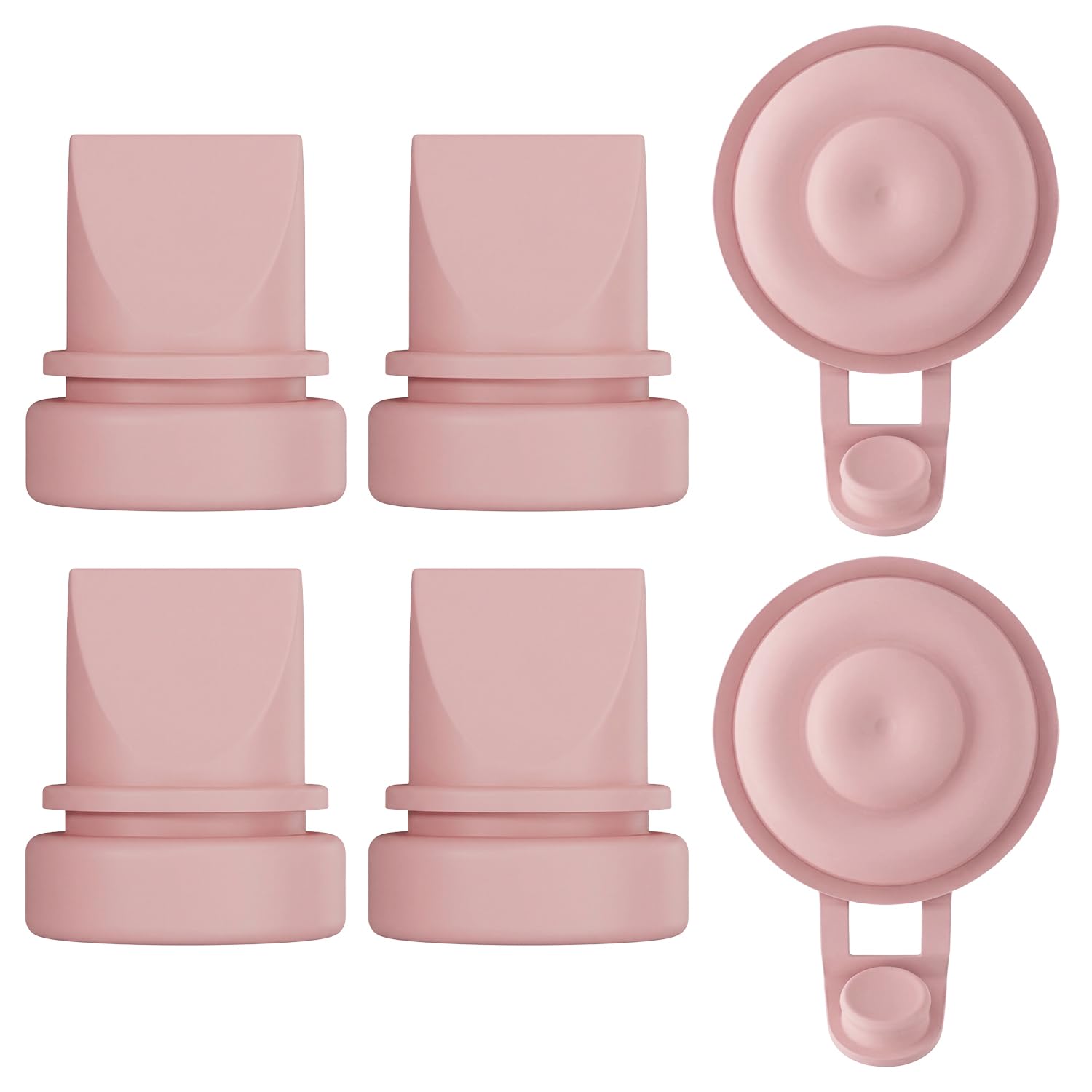 Entenschnabelventil & Silikonmembran Ersatzteile kompatibel mit Momcozy M9 tragbarer Milchpumpe – BPA-frei Lebensmittelechtes Silikon Zubehör (6er-Pack: 4 Ventile + 2 Membranen)