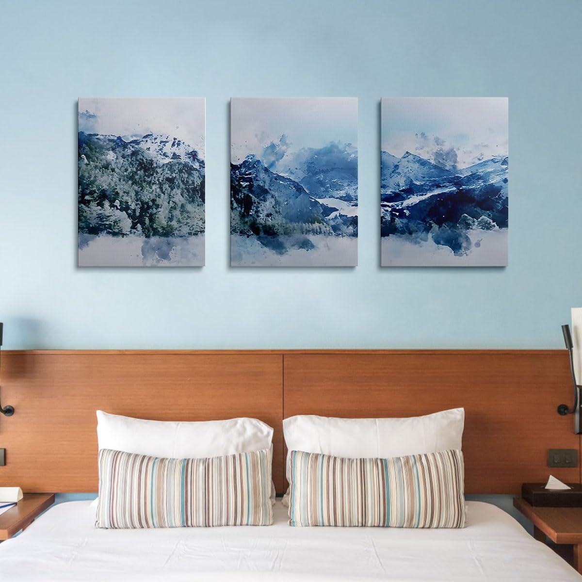 Set of 3 Wall Art for Living Room Abstract Forest Canvas Wall Decorations for Living Room Bedrooms Kitchen Hallway and Stairs 16 x 12 Inch GYH0006 - Image 4