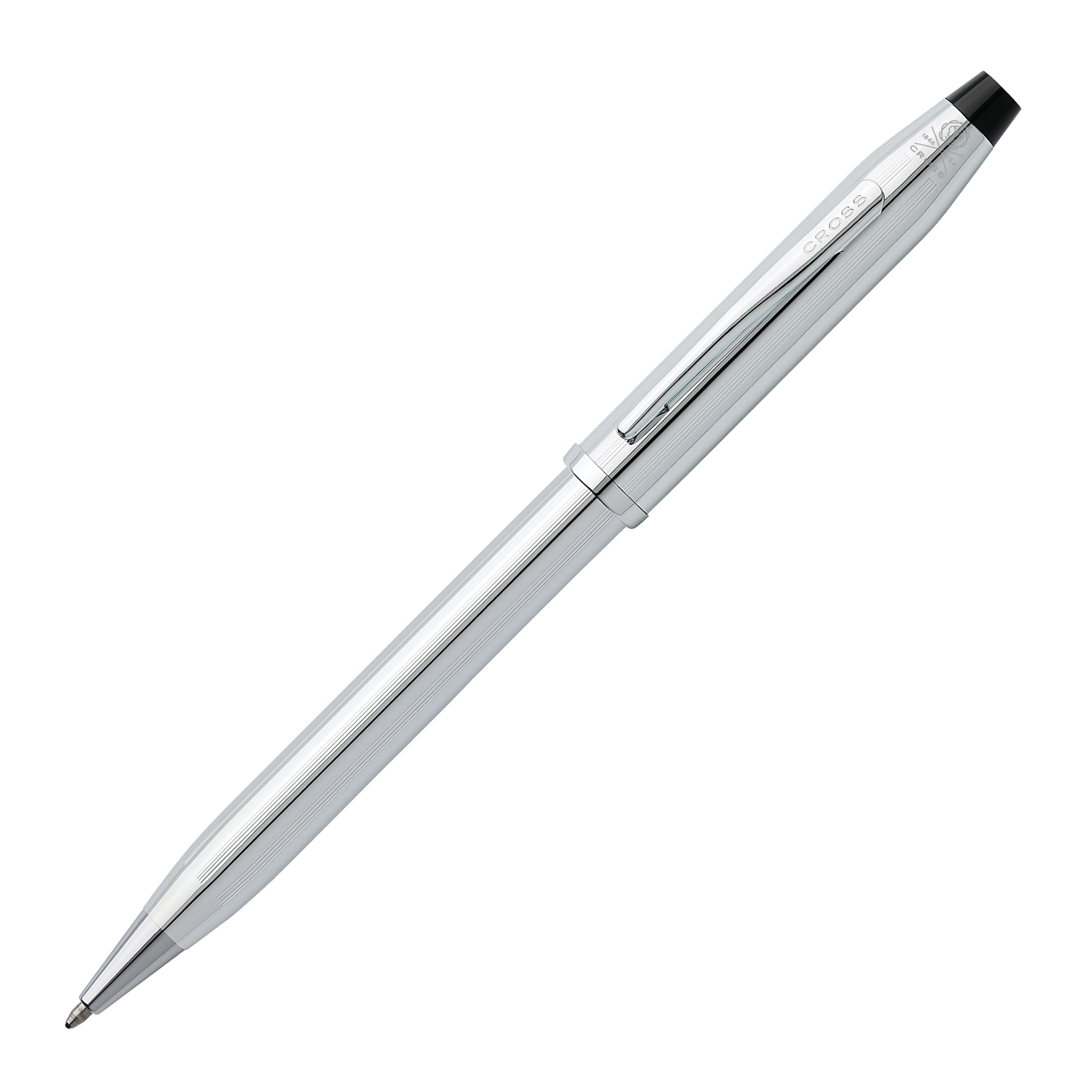 CROSS Century II Lustrous Chrome – Ballpoint Pen incl. Premium Gift Box – Refillable Medium Ballpen