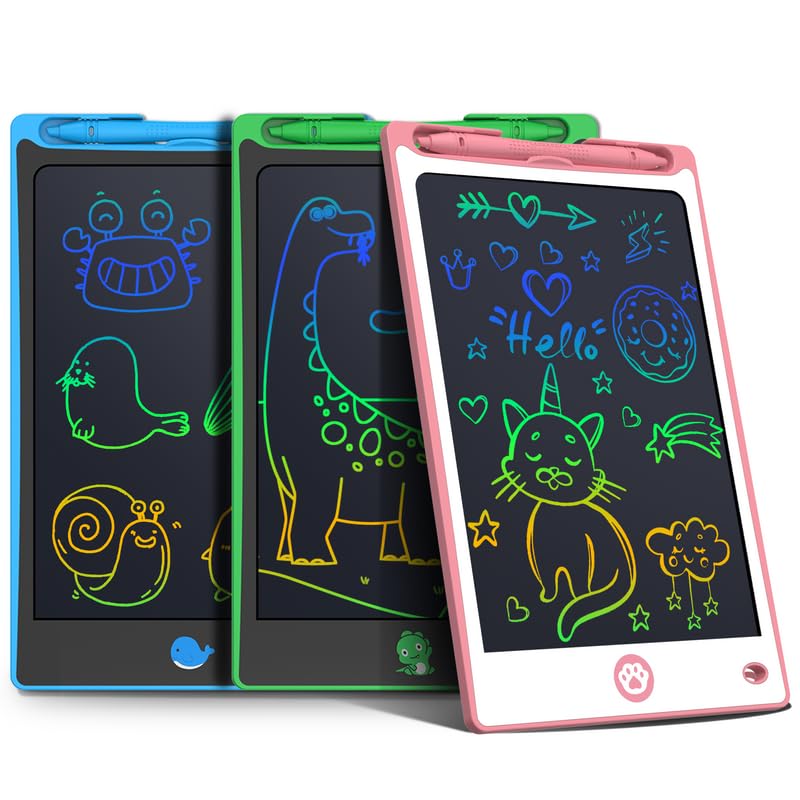 Hockvill LCD Writing Tablet for Kids 8.8 Inch, Toys for Girls Boys Drawing Pad for 3 4 5 6 7 8 Year Old Kid, Toddler Magnetic Doodle Board Travel Essentials Christmas Birthday Gift for Children