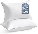 Leeden 18 x 18 Pillow Inserts (Set of 2) - Throw Pillow Inserts with 100% Cotton Cover - 18 Inch Square Interior Sofa Pillow Inserts - Decorative Pillow Insert Pair - White Couch Pillow