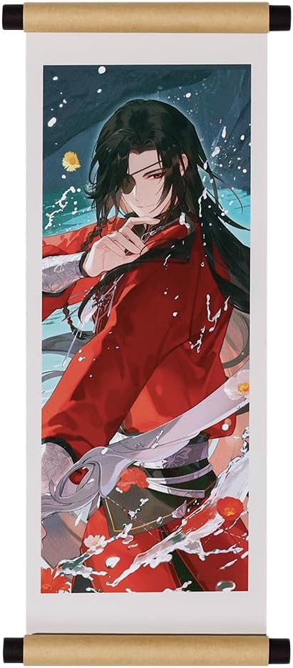 Heaven Officials Blessing Anime Scroll Style Refrigerator Magnet (Hua Cheng)