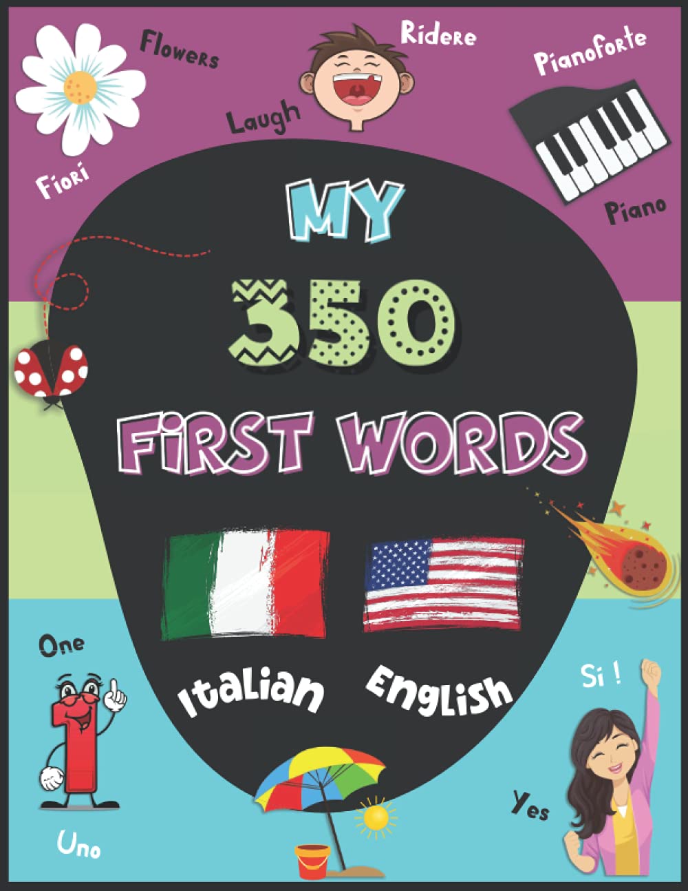 My first Italian words: A bilingual baby book Italian-English | Learn Italian for Kids with 350 words & colorful pictures | Le mie prime parole in inglese e in italiano | My first italian book