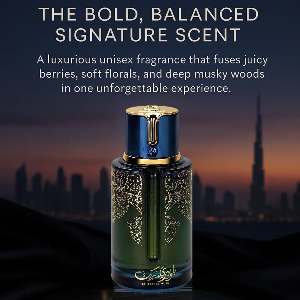 9 O'CLOCK BlueBerry Musk Unisex Perfume, Long Lasting Cologne for Men and Women 3.4 Fl. Oz. Eau de Parfum Natural Spray - Image 7