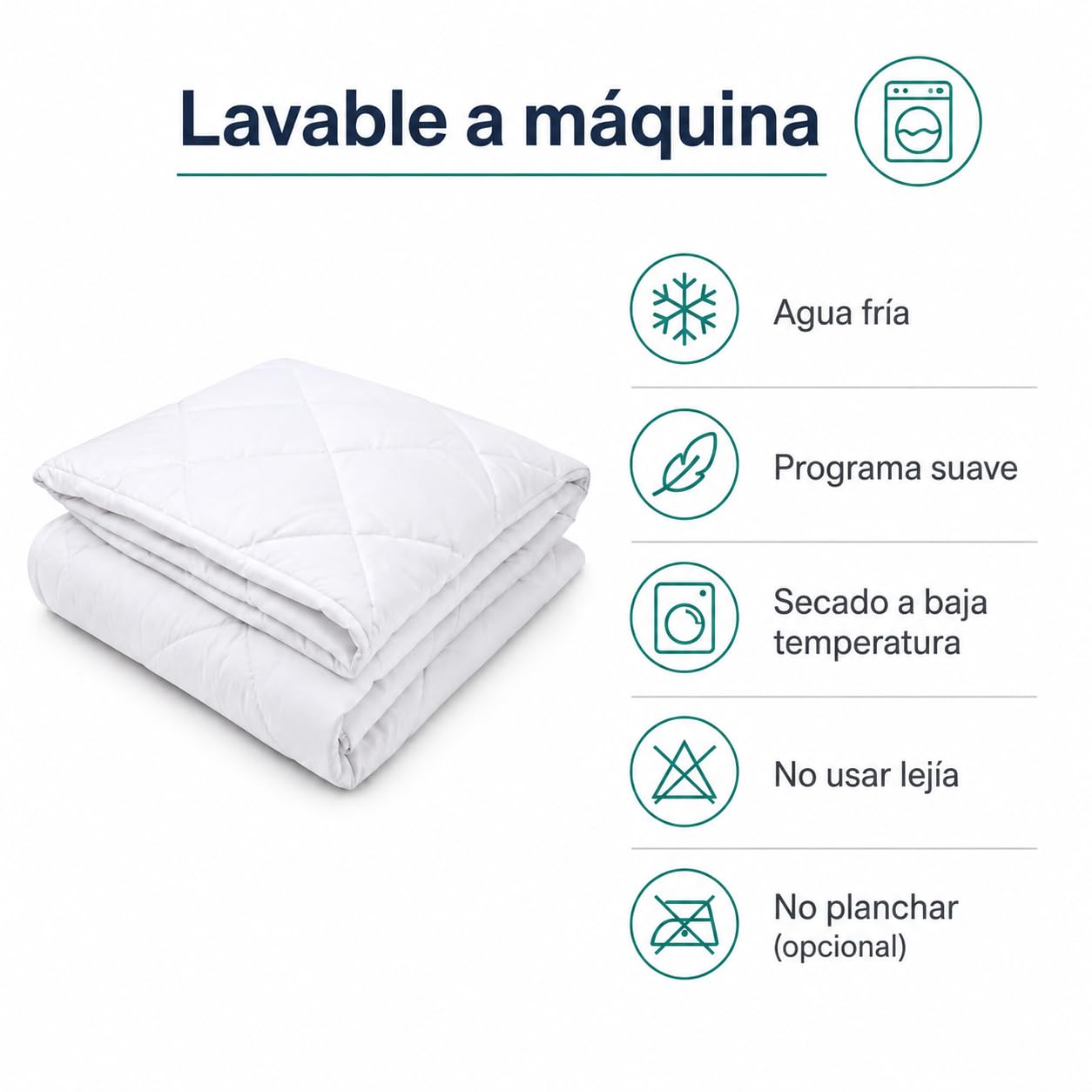 various Relleno Nórdico Cuna Bebé 100 x 135 cm | 300 g, fibra hueca siliconada, suave y transpirable,entretiempo, tacto suave