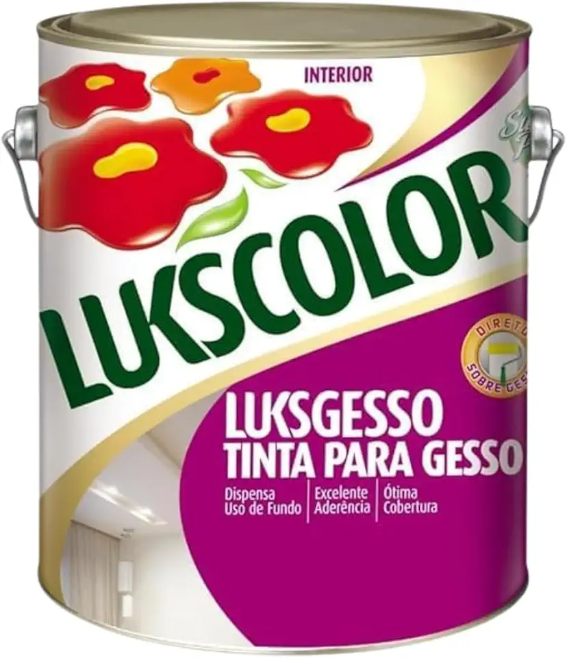 Tinta Para Gesso E Drywall Branca 3,6 Litros Lukscolor