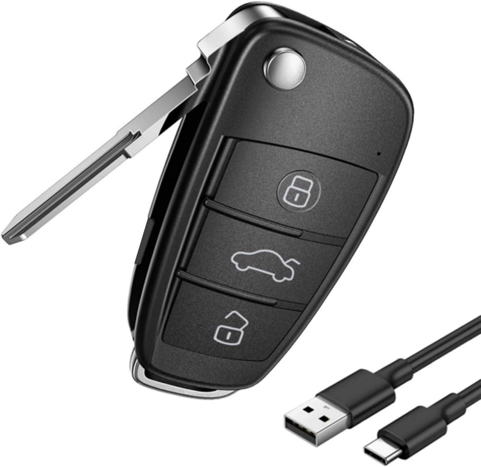 Small Camera, Hidden Camera, Lighter Type, Security Camera, Small Surveillance Camera, 1080P, Silent Recording/Night Vision Support, Overwrite Recording & Long Time Recording, Uses Up to 128 GB