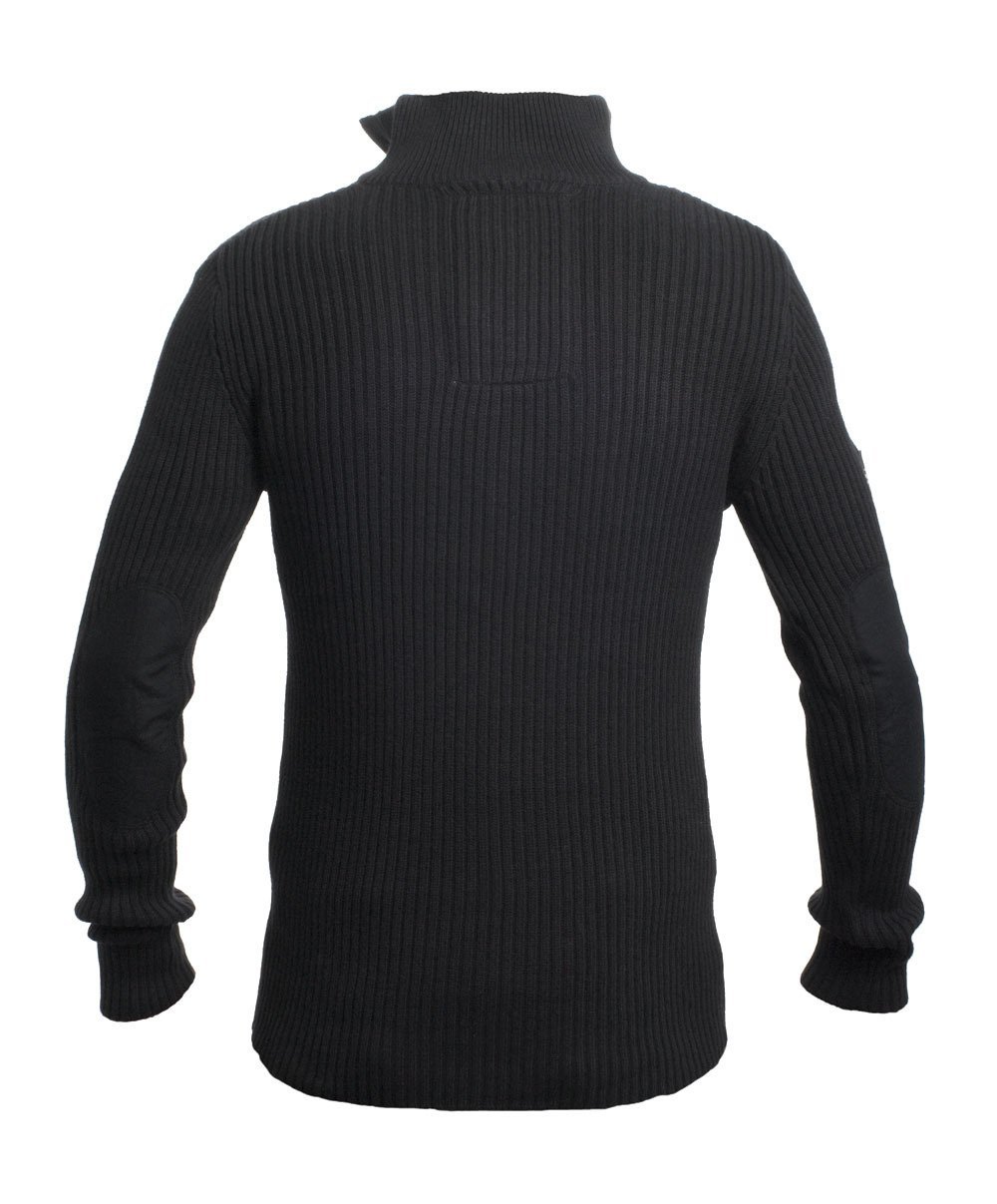 Crosshatch Mens Funnel Neck Ribbed Jumper Top Knitwear Cardigan
