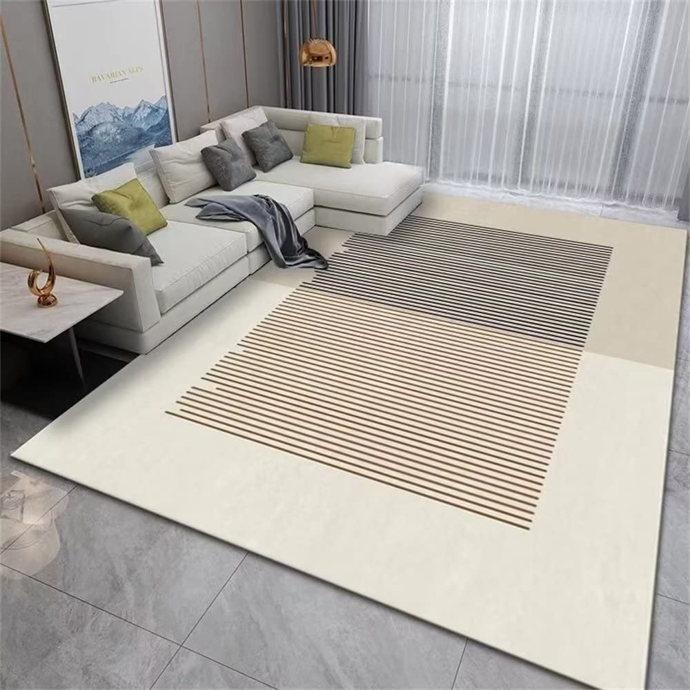 Tapis de salon moderne marron 200X300CM idéal pour espace de travail et jeux