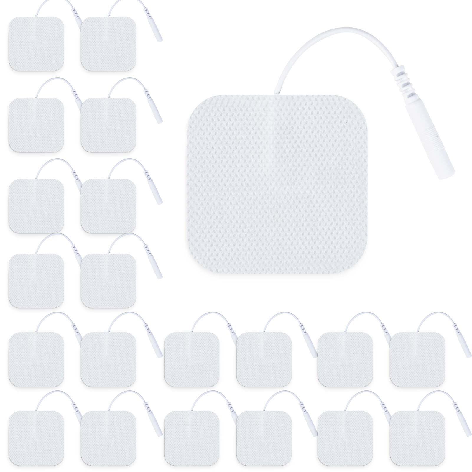 Buy Replacement Electrode Pads,50 x 50mm White Electrotherapy Patches