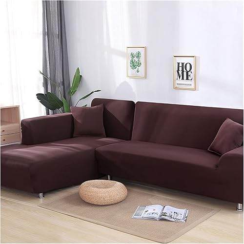 GSGF Sofa Covers Corner Sofa Covers for Living Room Elastic Slipcovers Couch Cover Stretch Fit L Shaped Sofa funda Sofa Chaise Lounge (Color