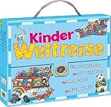 Kinder-Weltreise-Koffer: Kinderweltatlas - 50 Quizkarten - Memo-Spiel - Europakarte