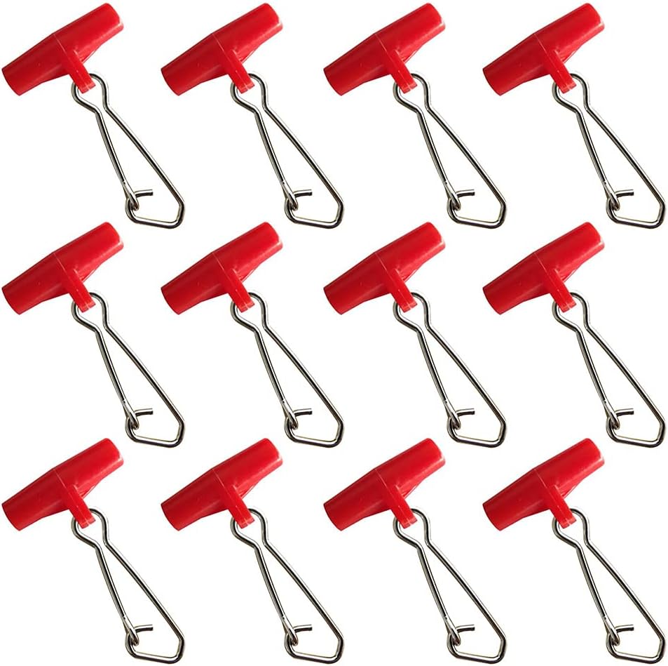 40 Pcs Fishing Line Sinker Slides T-shape Line Swivels Snaps Weight Sliders Finder Clip for Sea Fishing Random Color