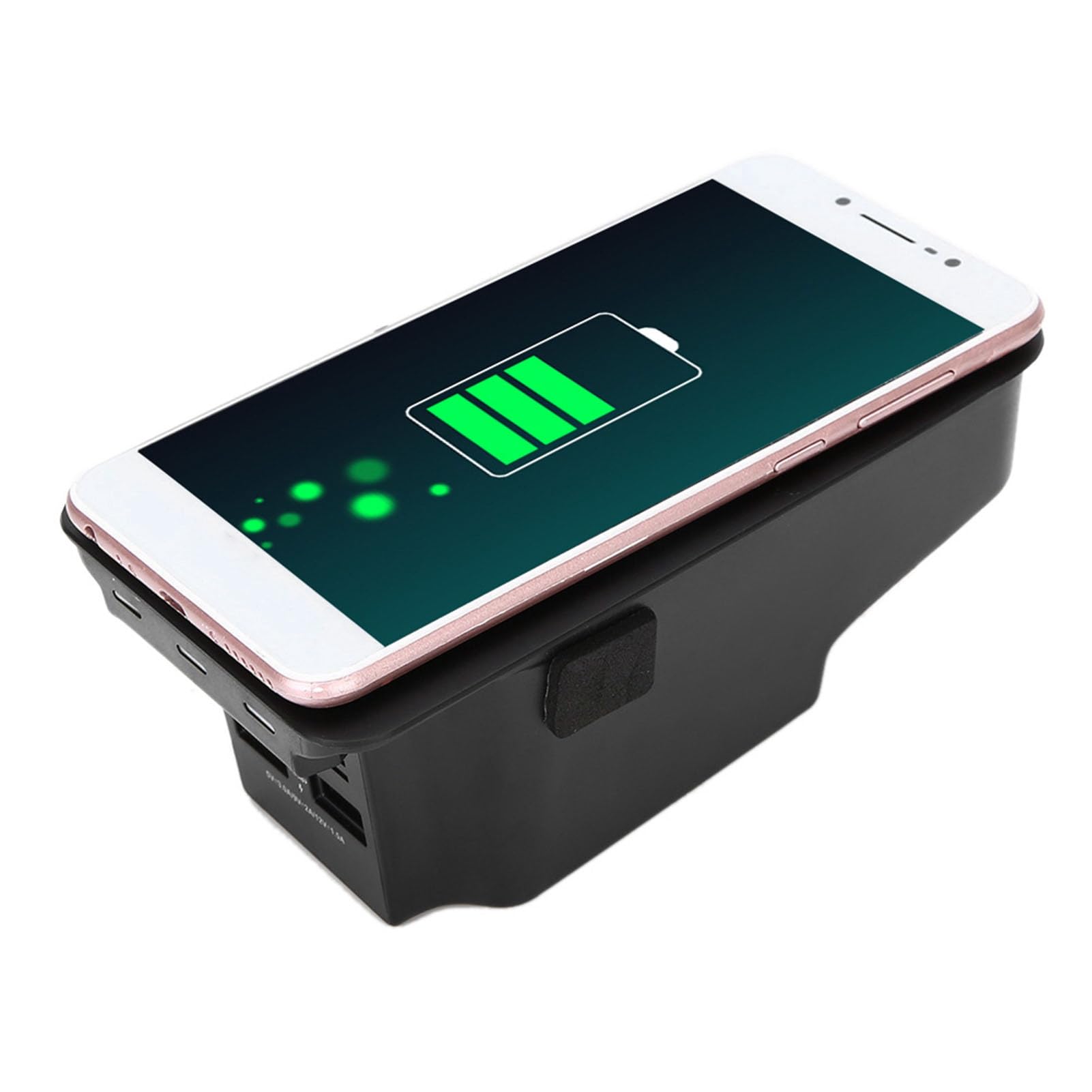 Caricabatterie wireless con piastra di ricarica Caricabatterie wireless rapido a induzione da 15 W per V60 XC60 S90 V90 XC90 [Uso auto]