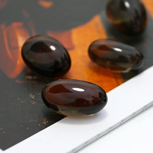 Miniatura 52 de Piedras de ojo de tigre naturales pulidas, cristales y piedras curativas de cuarzo a granel para Wicca, Reiki, energía curativa, piedras de chakras