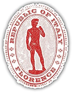 Florence Italy Grunge Stamp Sticker | Car Bumper, Laptop, Water Bottle, Wall, Window Waterproof Vinyl Sticker Decal