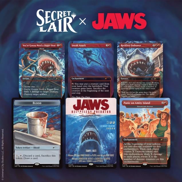 Magic the Gathering Secret Lair x Jaws: Terror of Amity Island