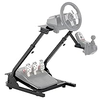 CO-Z Supporto per Volante Logitech G29 Pieghevole Postazione Simulatore Guida Supporto da Corsa Racing Regolabile Supporto per Cambio Simulatore di Cabina di Guida per Logitech G29, G25, G27, G920