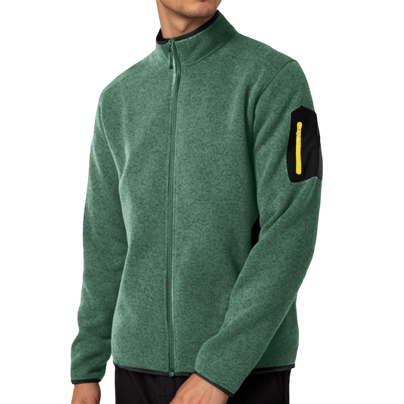 Forro Polar Hombre Tallas Grandes - Chaqueta Deportiva para Hombre Hugh para Exteriores, otoño e Invierno, de Polar.