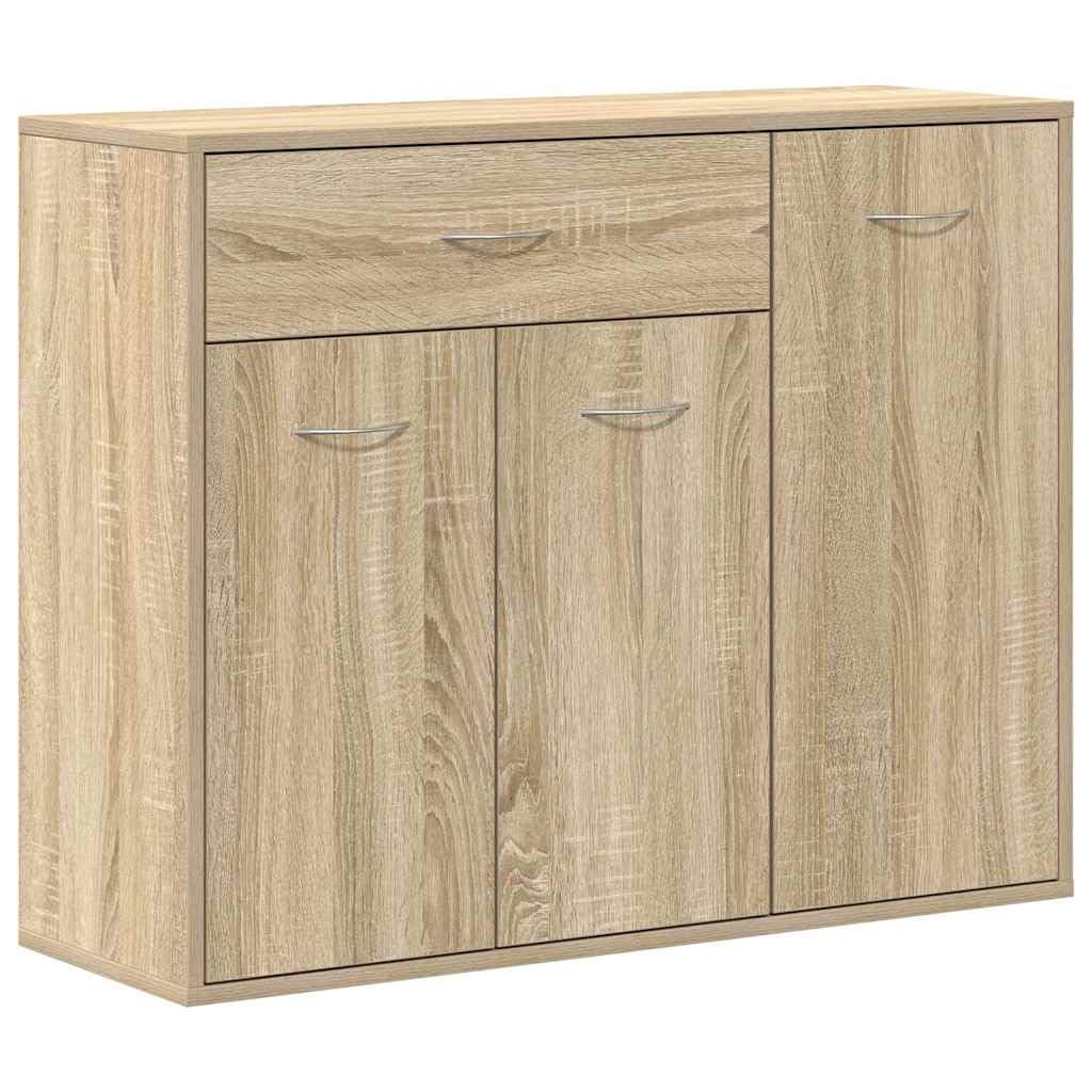 vidaXL Aparador de Madera contrachapada Color Roble Sonoma 88x30x70 cm