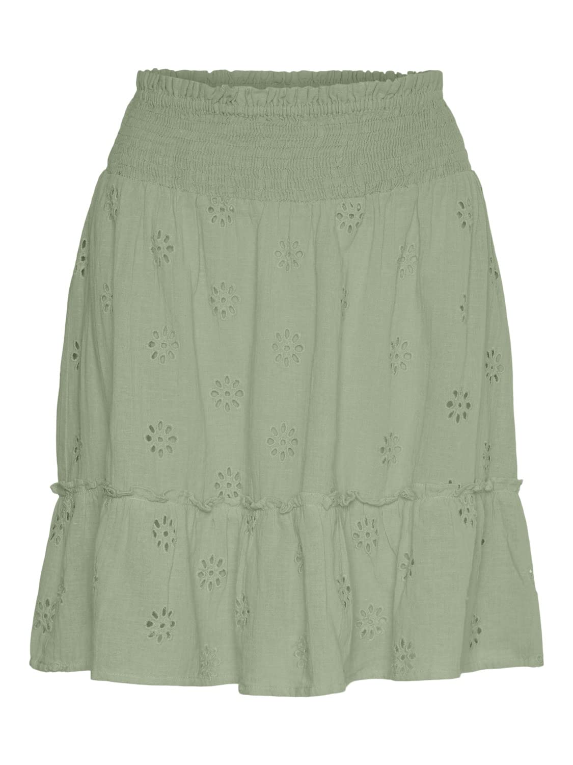 Vero Moda Women's Reseda Green Vmmaja Hw Skirt Wvn Skirt, Reseda, Xs, Xs