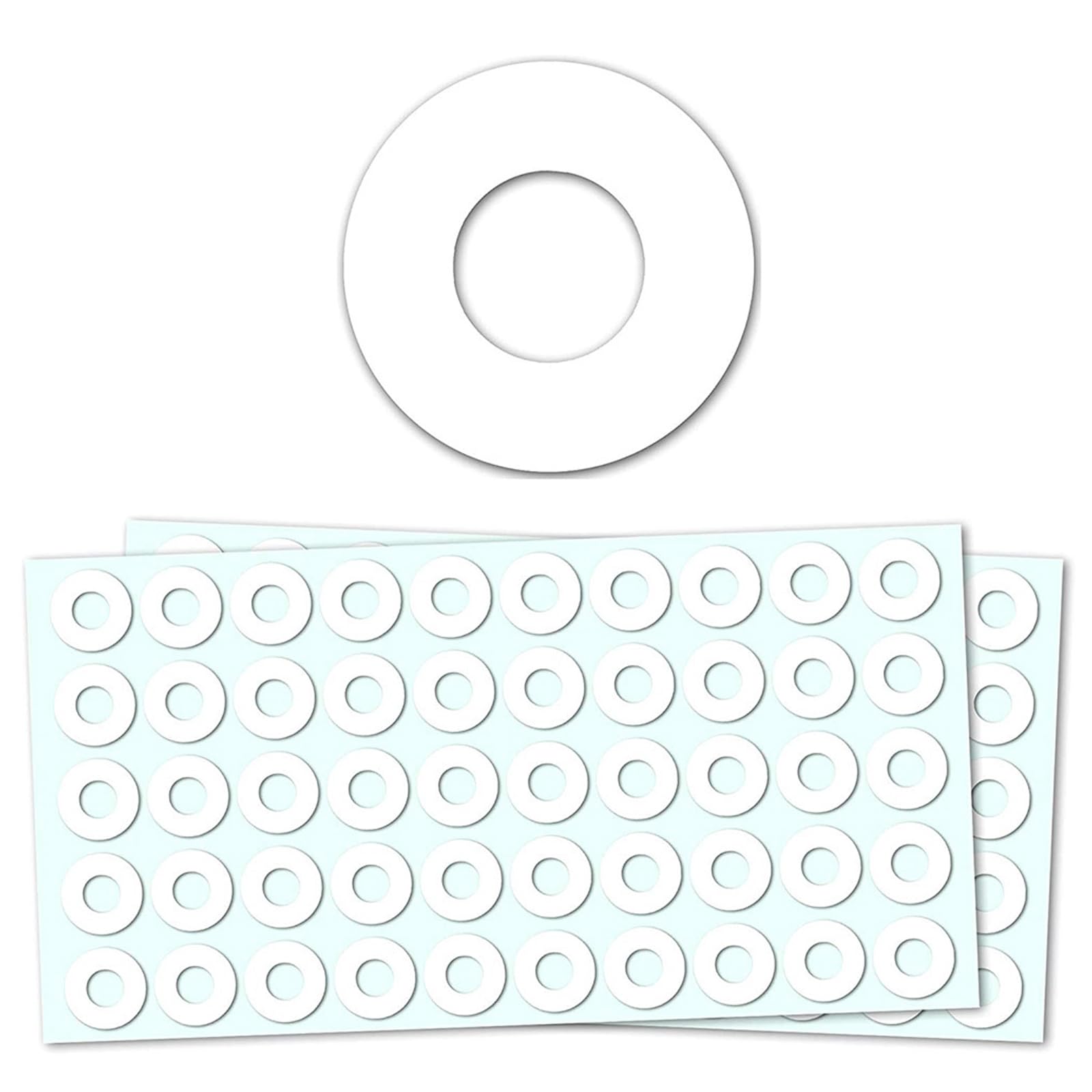 Salvabuchi Fogli Anelli Rinforzi Trasparenti 13mm Bianco 1000 Pezzi