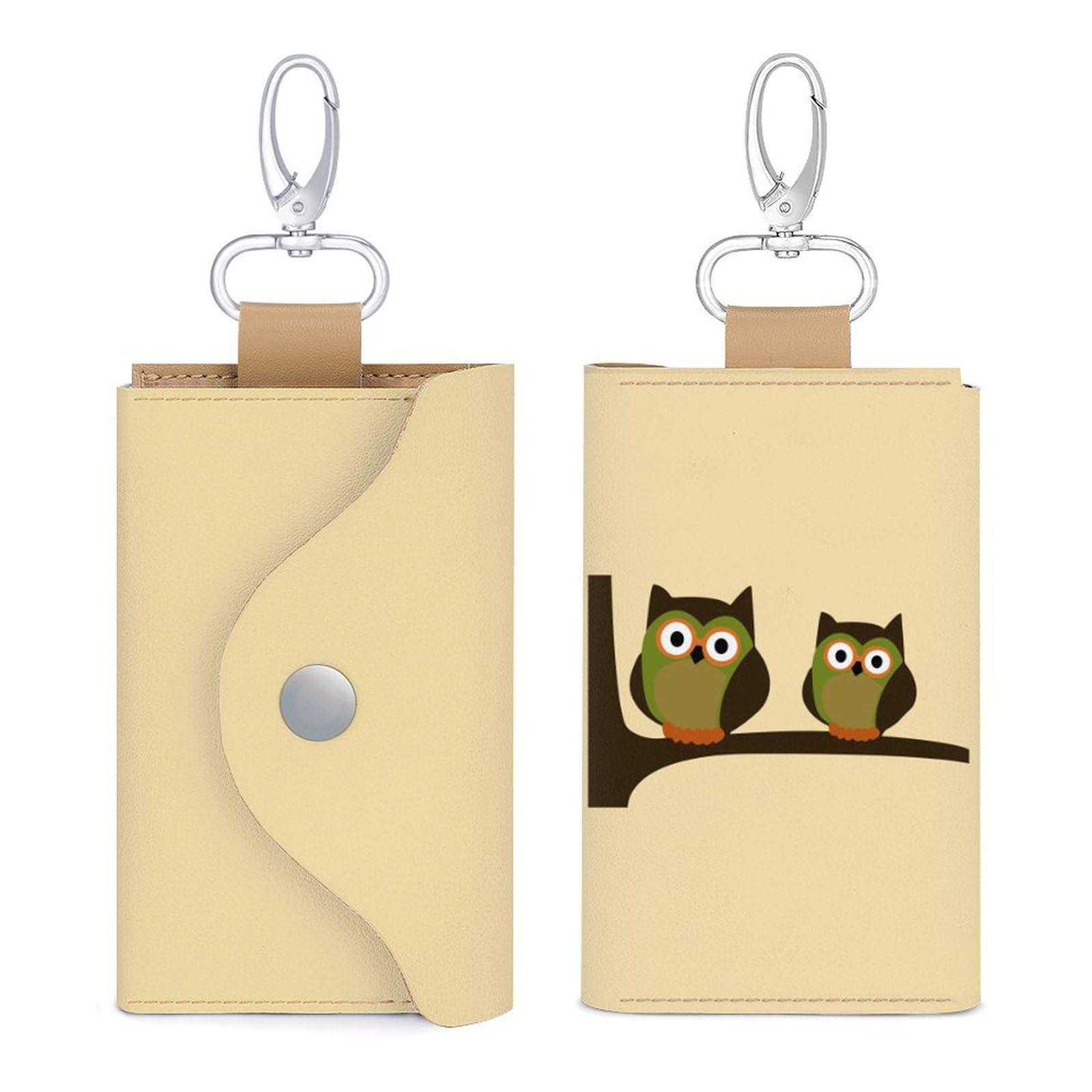 Amazon.co.jp: キーケース 鍵ケース かわいい フクロウ カードキー