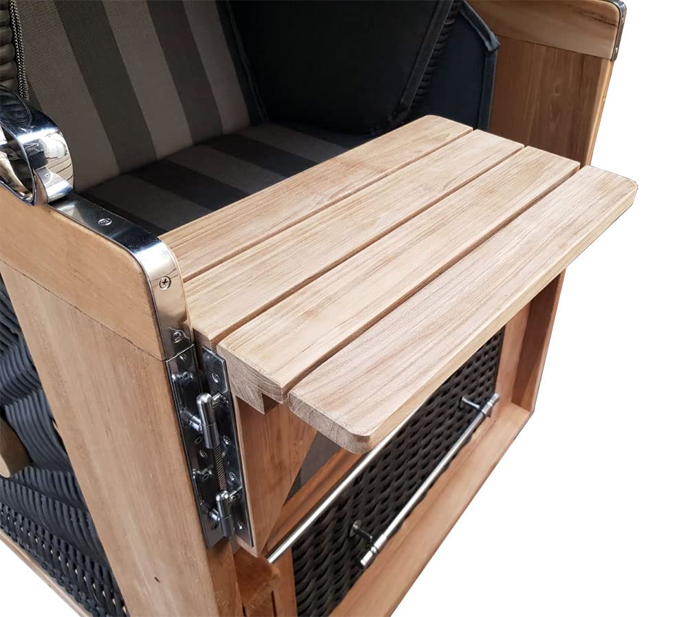Teakholz Schwenktisch für Strandkorb Kampen