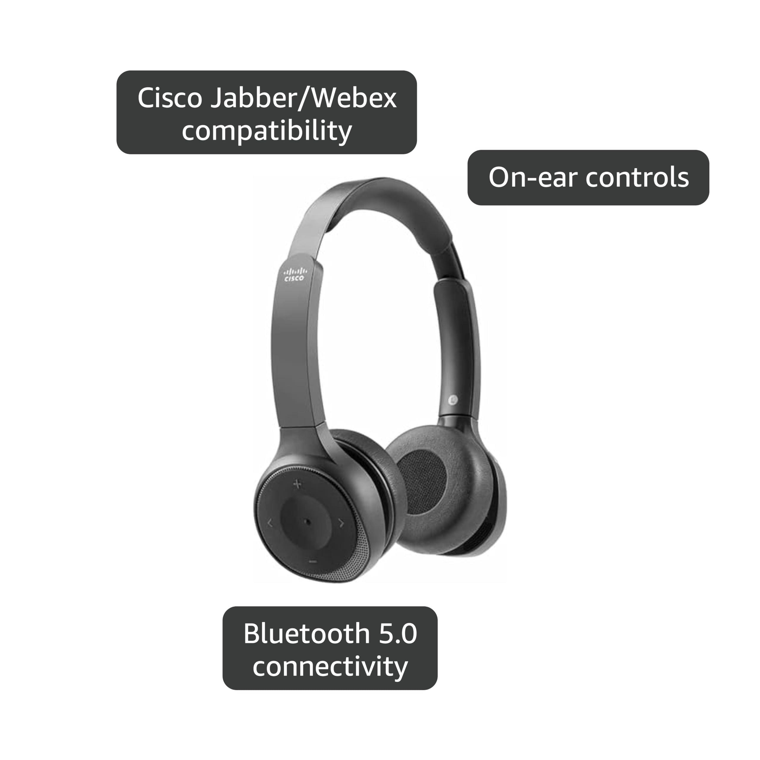 Amazon.com: Cisco Headset 730, Wireless Dual On-Ear Bluetooth