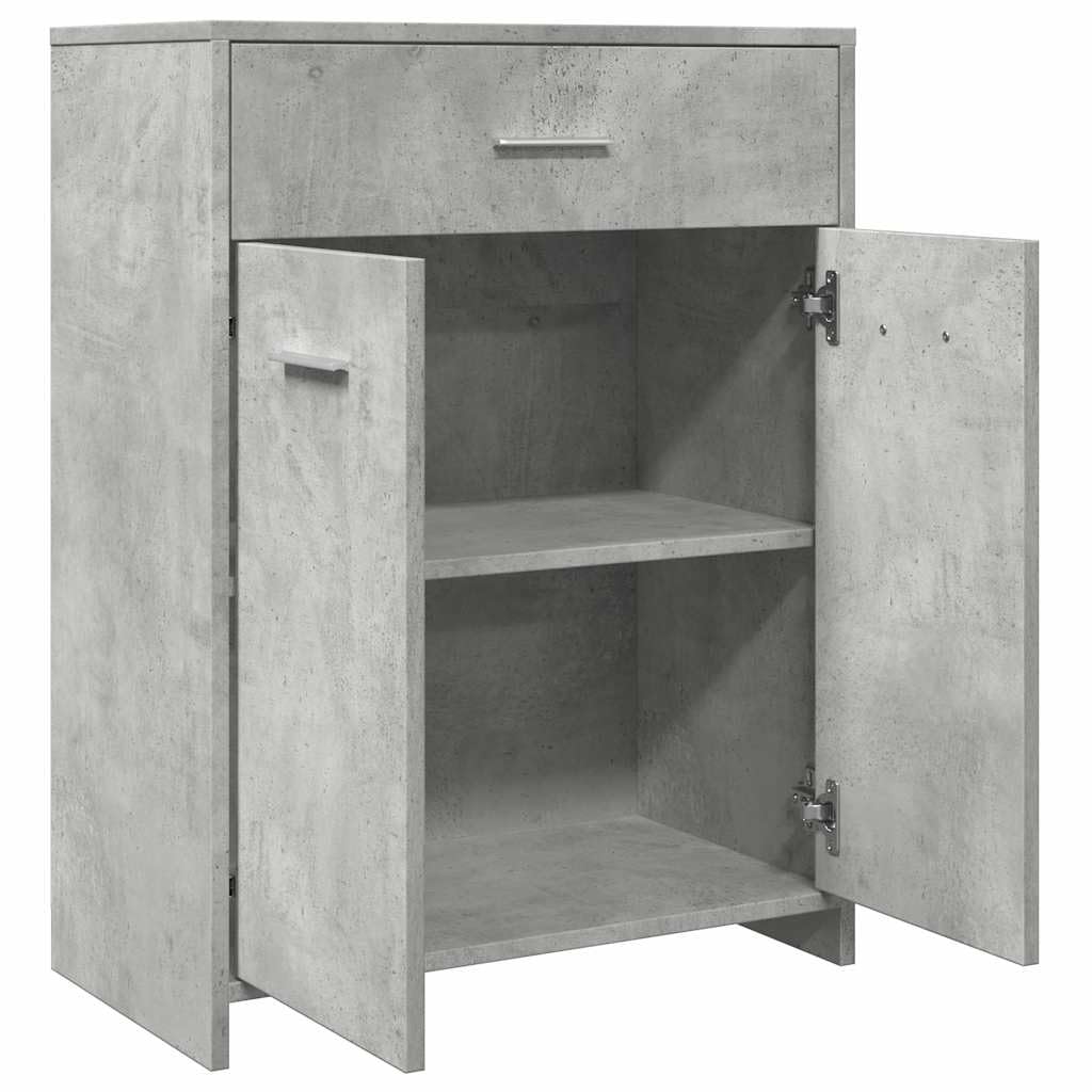 vidaXL Armoire de Salle de Bain Gris béton 60x33x80 cm Aggloméré