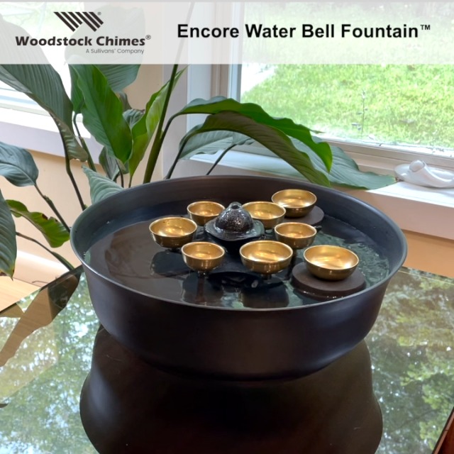 Amazon.com : Woodstock Wind Chimes Encore Water Bell Fountain (14