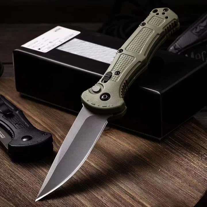 Image of Outdoor Self Defense Pocket Knife, 9070 Pocket Folding Knife, D2 Steel Blade Non-Slip Fiberglass Handle, EDC Multi-Functional Sharp Tactical Knife for Outdoor, Tactical, Survival and EDC