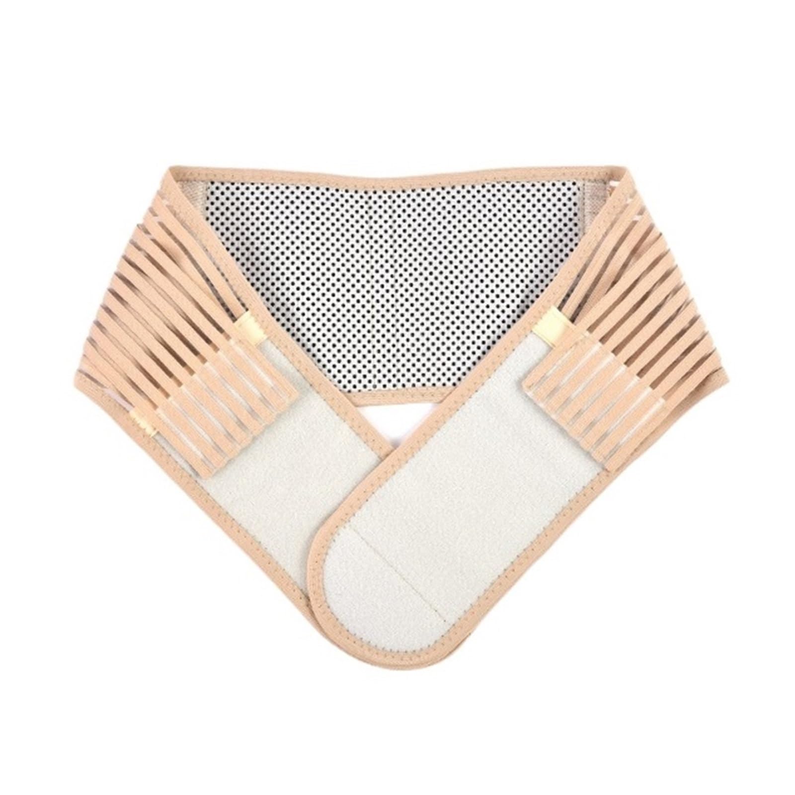 Fascia Lombare Cintura di Supporto for La Schiena Lombare Fascia for for Prevenzione Lesioni alla Colonna Vertebrale Rinforzo Schiena(Beige,Large)