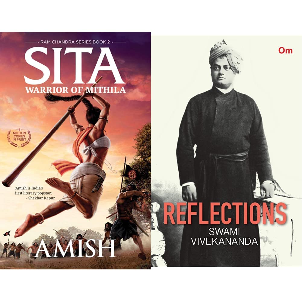 Sita Warrior of Mithila (Ram Chandra Series Book 2)+Reflections Swami Vivekananda(Set of 2