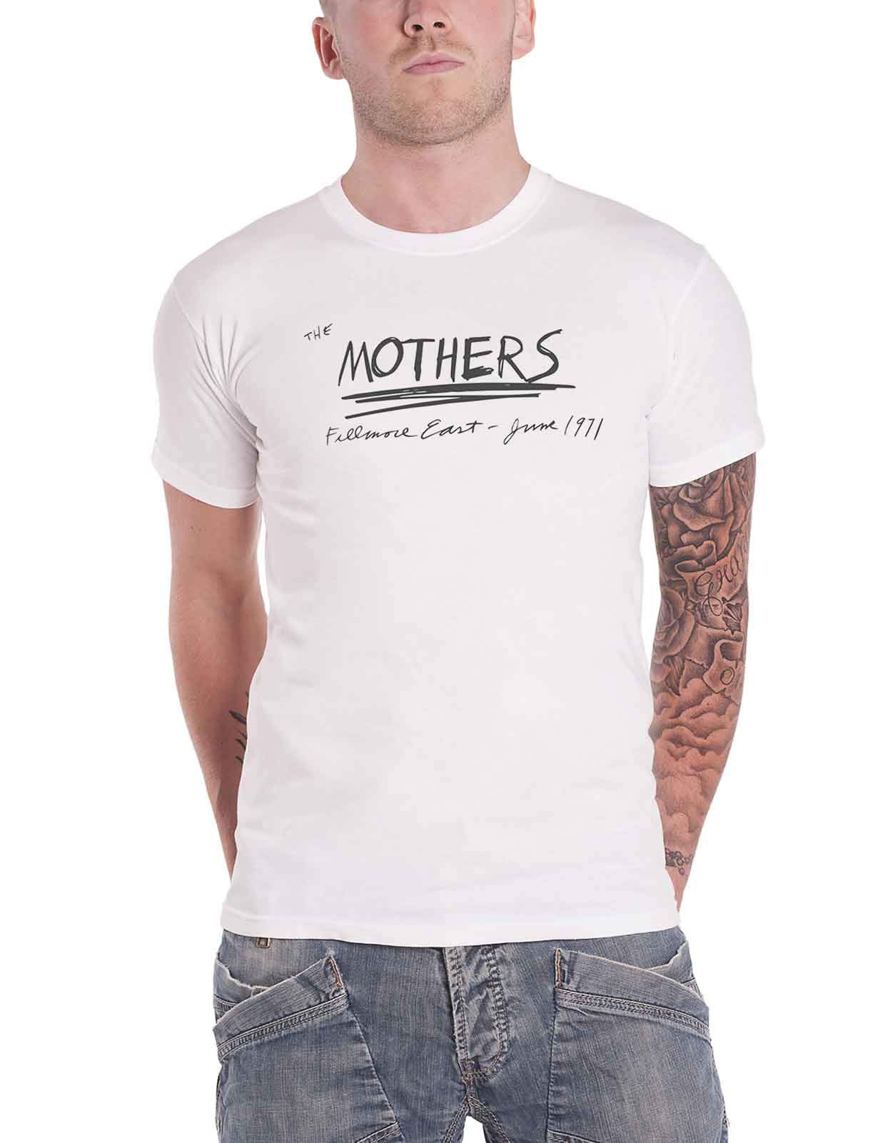Frank Zappa Men's White T Shirt Filmore East Logo Official M