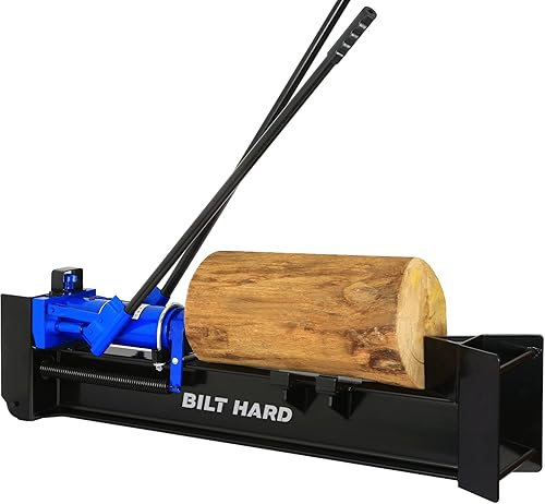 Log Splitter Manual 12 Ton, Hydraulic Wood Splitter, Horizontal Full Beam Steel Firewood Splitting Machine