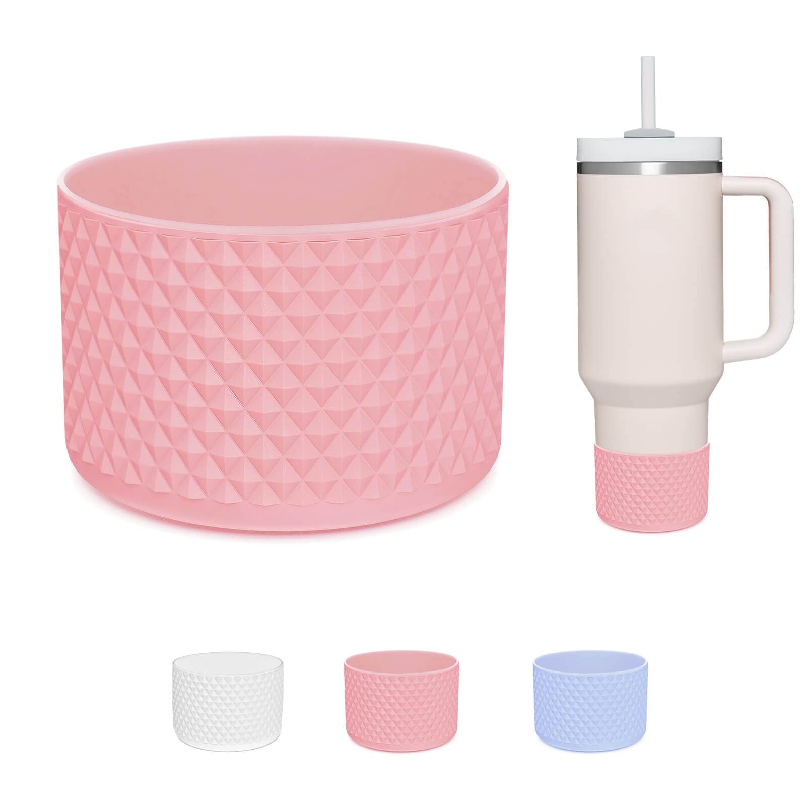 2 Stück Silikon-Stiefel Für Stanley Tumbler – Passend Für Quencher 1,2 L & IceFlow 590/850 Ml, Schützt Vor Kratzern