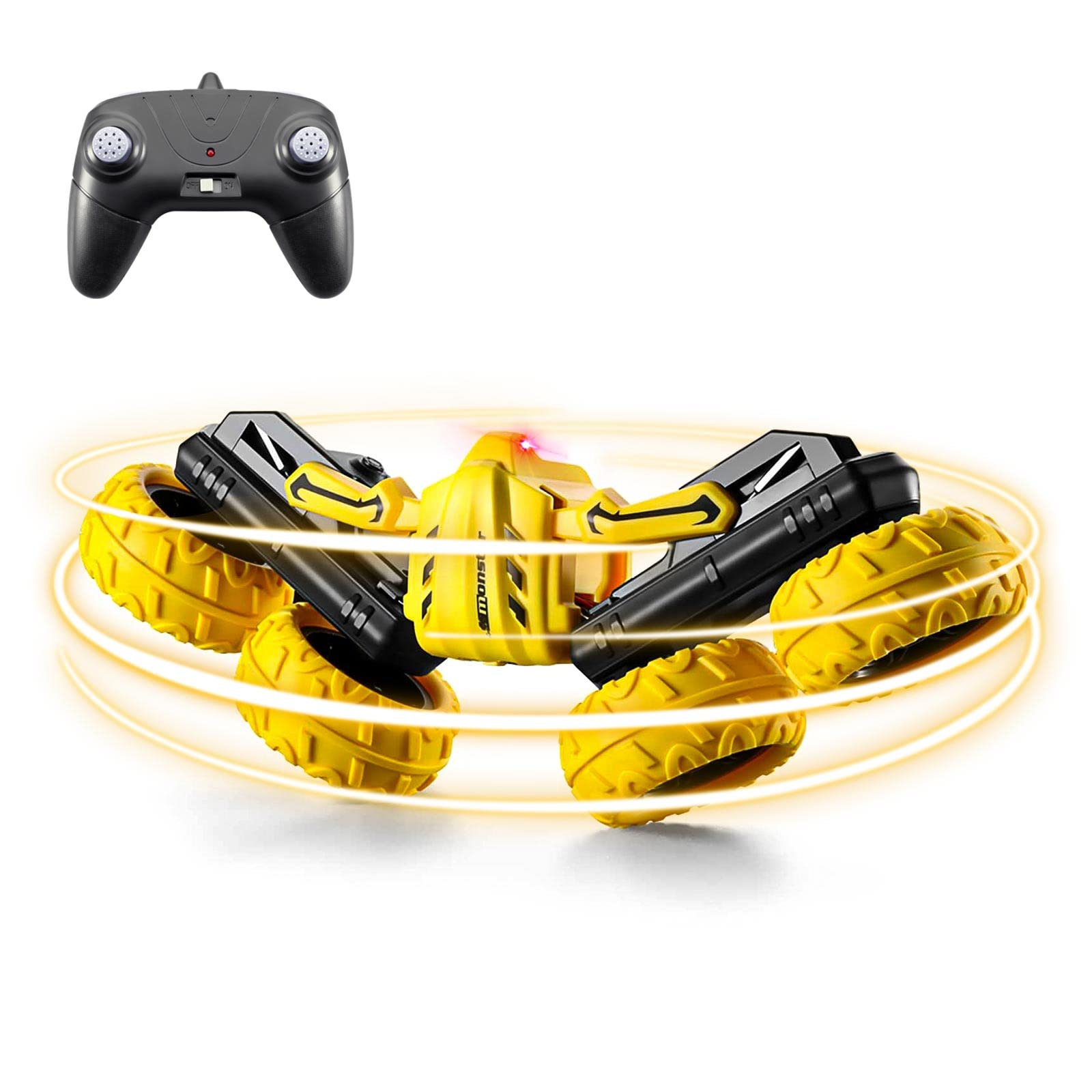 Remote Control Car 1:20 Rc Stunt Car, 360° Double-Side Rotating RC Car 4WD 2.4GHz Rechargeable Vehicle,Multi-Function Remote Control Kids Cars Toys for 5+ Year Old Boys & Girls