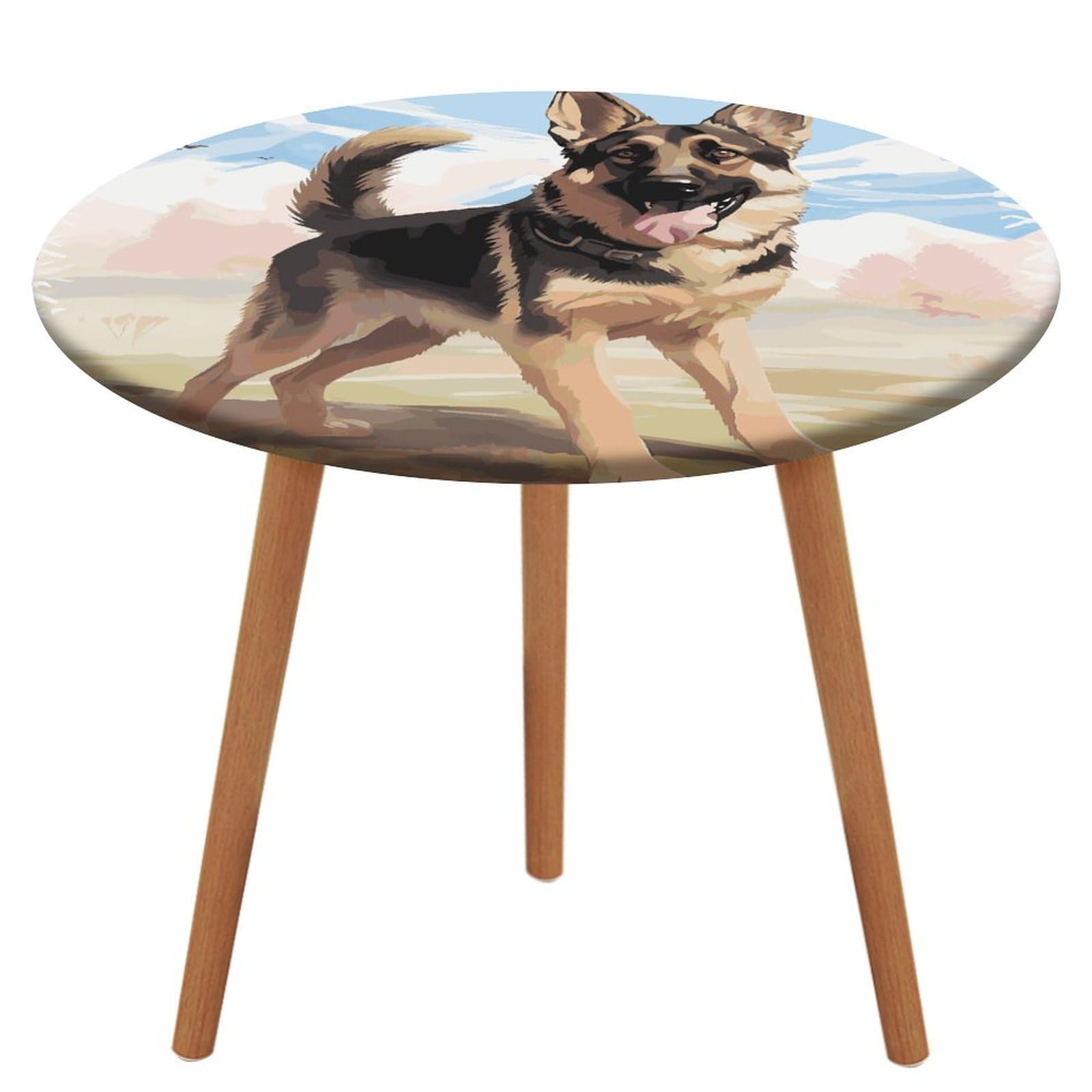 Nappe ronde ajustée vent anti-envol avec élastique pour table ronde