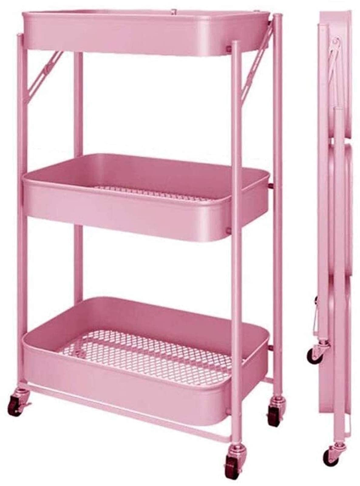 バスルーム収納ラック ベッドルーム収納ラック トロリー収納ラック 多層ラック8 Amazon.co.jp: キッチン収納トロリー家庭用収納トロリーバスルーム