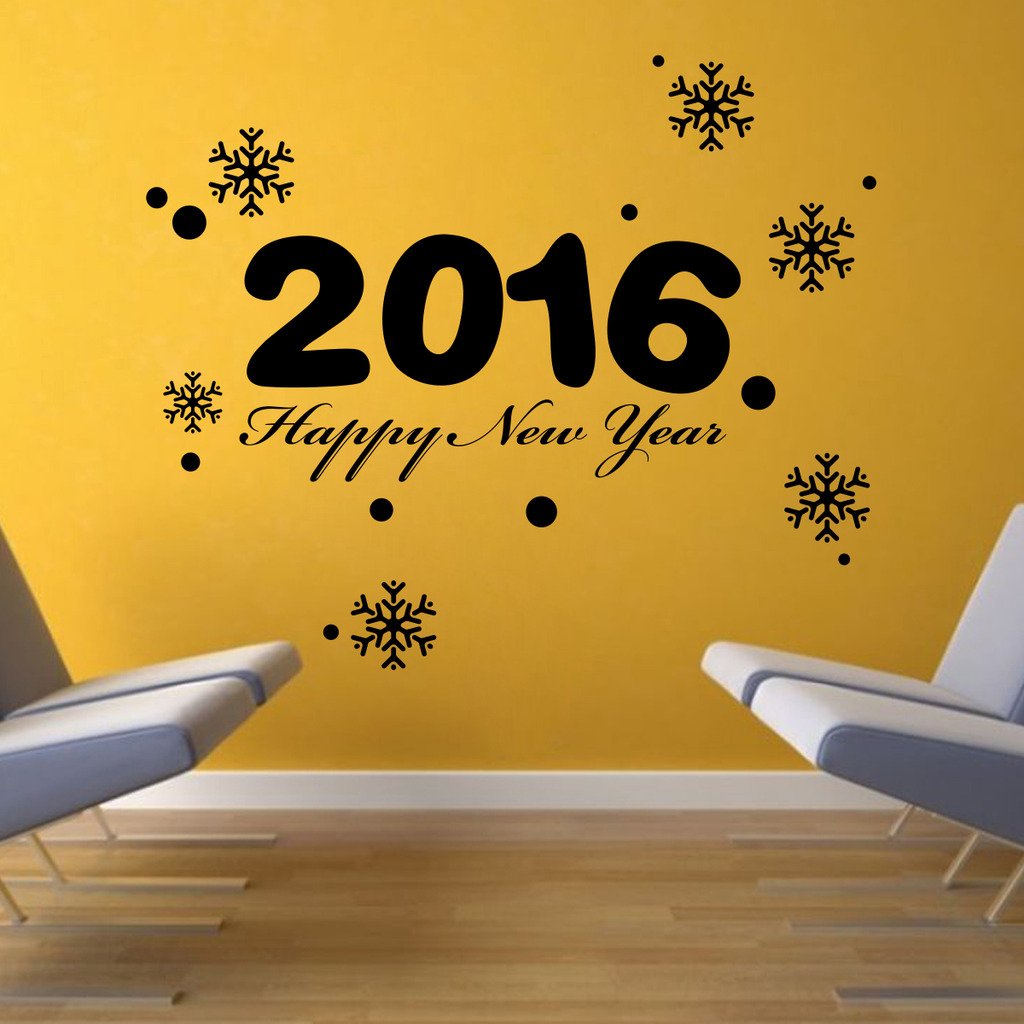 DECOR Kafe Home Decor New Year 2016 Wall Sticker, Wall Sticker for