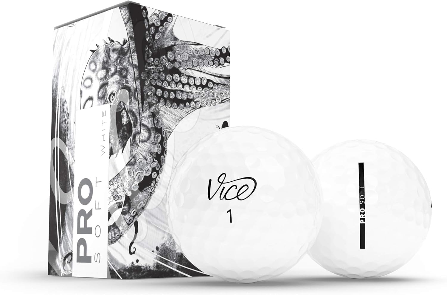 Vice Golf Zestaw różnorodnych piłek (łącznie 10 piłek: zawiera 2 w każdym stylu; Vice Pro Plus, Vice Pro, Vice Pro, Vice Pro Soft, Vice Tour, Vice Drive)