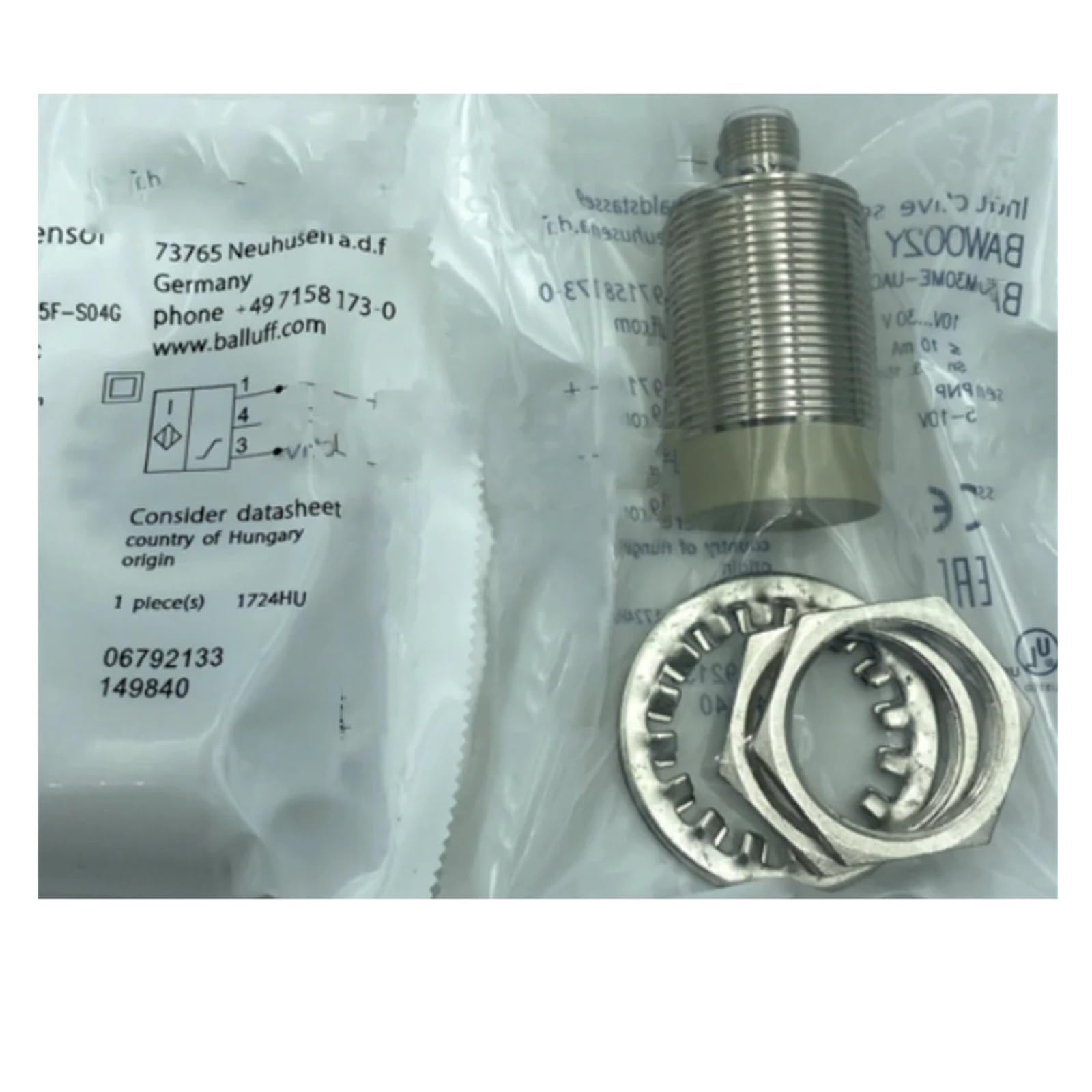 EWHBGSJOP 1pcs BAW002Y M30ME-UAC15F-S04G Proximity switch sensor