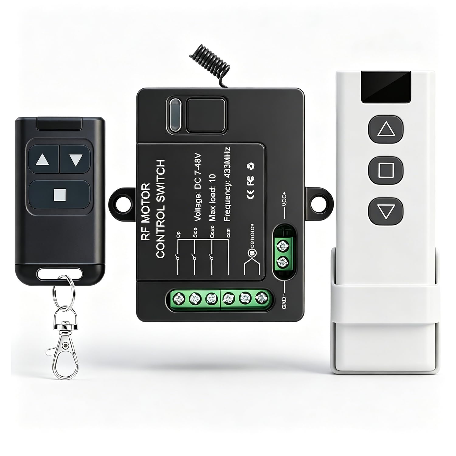 urant forward reverse remote control switch,dc7v-48v 10a switch,linear actuator 12v remote control switch,328 ft remote range,for linear actuators,electric shutter doors,winch electromagnetic