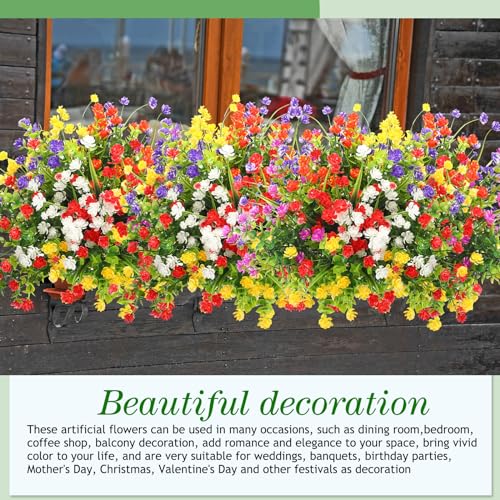 Fleurs artificielles résistantes aux UV pour solutionner l'arrosage de balcon - 8