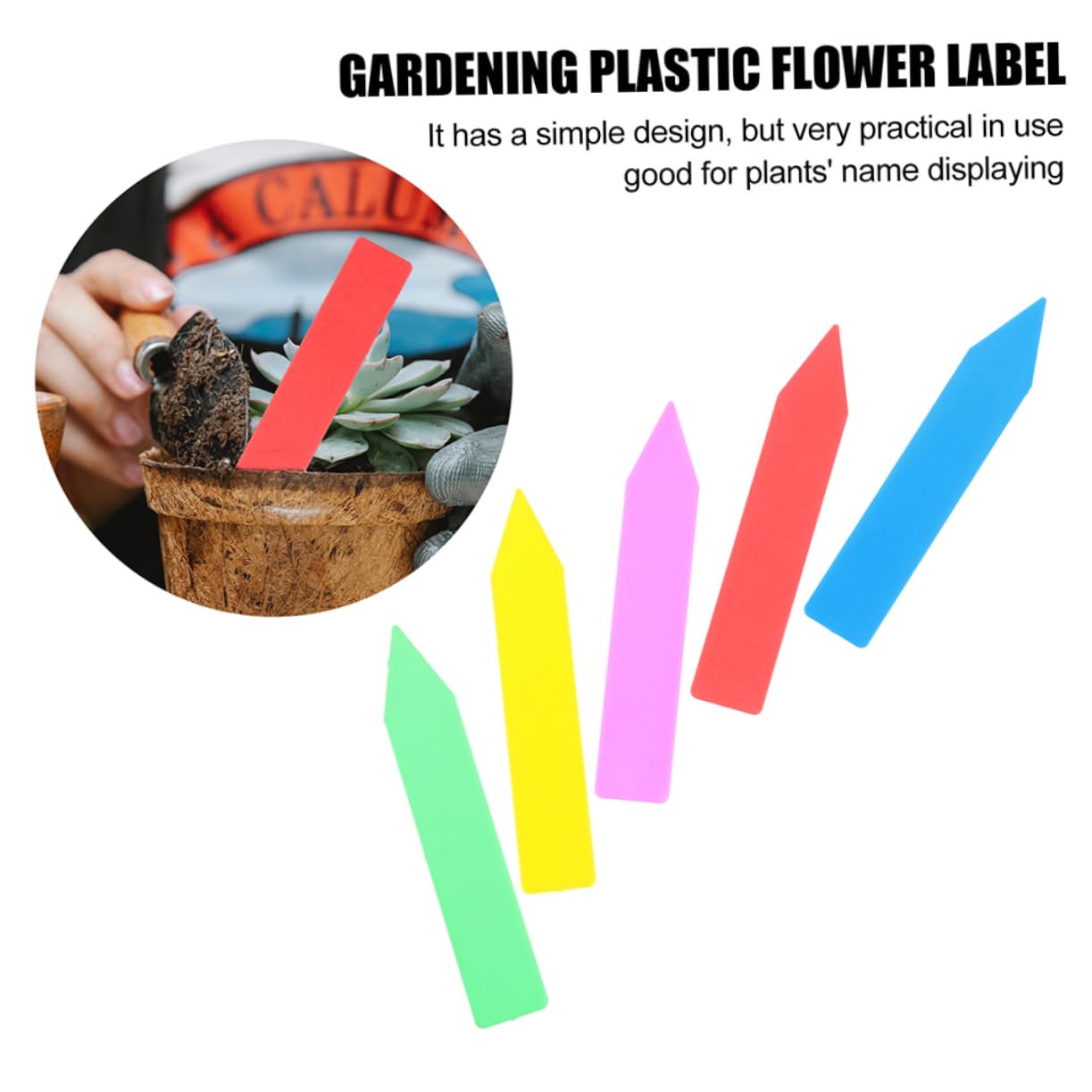 Kisangel Étiquettes pour Plantes de Jardin 600 Pièces Étiquettes pour Plantes en Plastique Bords Lisses Et pour Fleurs Légumes