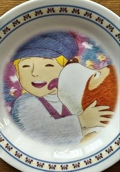 お値下げ　当時物　レア　最終価格　昭和レトロで個性的なデザインのお皿6枚セット 格安昭和レトロお皿3種Fancy china、Marumo chinaサンポー軒