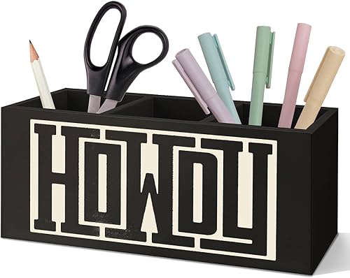 SNNDER Soporte para bolígrafo de decoración de oficina occidental para escritorio, regalos occidentales para mujeres y hombres, organizador de