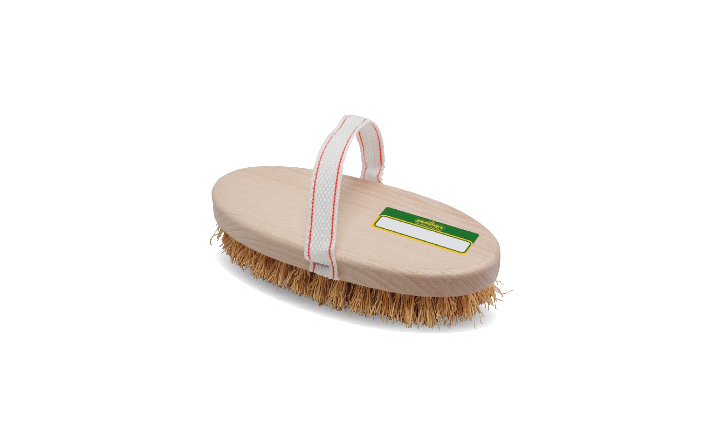 Piantallegra - Spazzola multiuso di radica naturale, ideale anche per la pulizia dei cavalli.